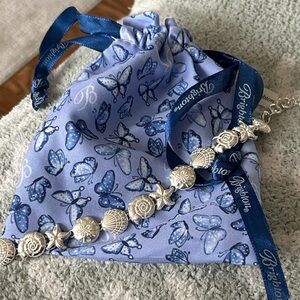 Brighton Silver Indigo Beach Bracelet